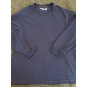 Roundtree & Yorke Men's Blue Performance Thermal Long Sleeve Shirt Size XXL
